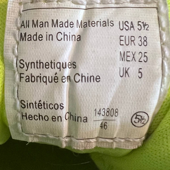 Champion Neon Yellow Leopard Print Running Training Shoe. Women's 5 1/2 S86B - Picture 8 of 8